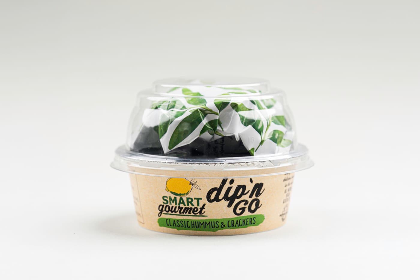 Smart Gourmet Dip'n Go Classic Hummus and Crackers cup
